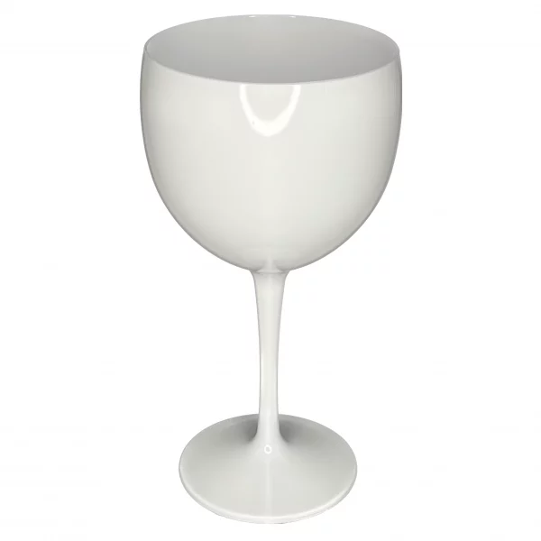 Verre à Pied en Mélamine Blanc