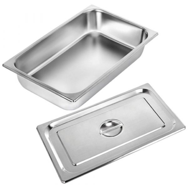 Bac Gastronorme avec Couvercle GN 1/1 Inox-Profondeur 10cm-14L.