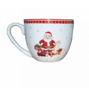 6 Tasses de Noel en Porcelaine fine.