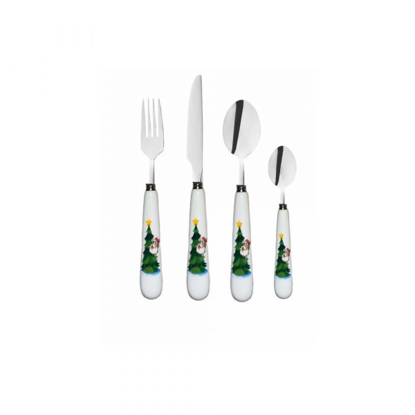 Service 44 Pièces de Noel en Porcelaine Fine. – Image 6