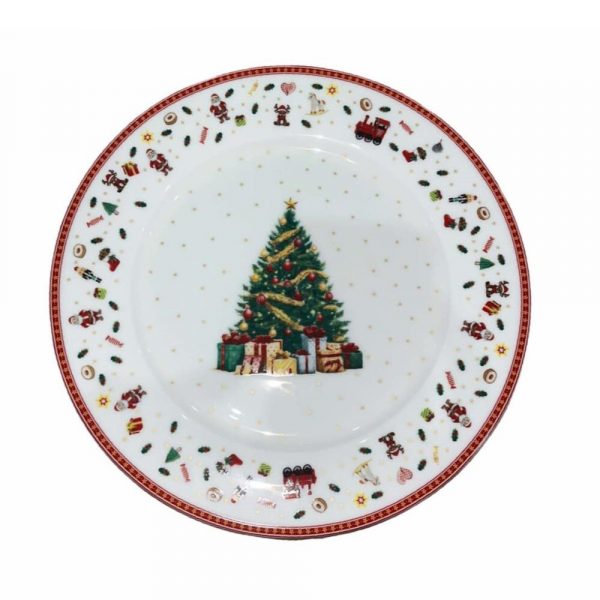 Service 18 Pièces de Noel en Porcelaine Fine. – Image 2