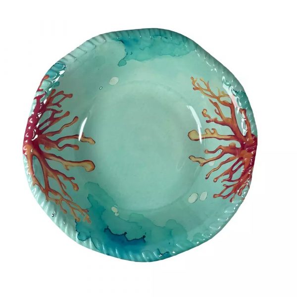 Service Vaisselle 20Pièces en Mélamine Corde Corail. – Image 3