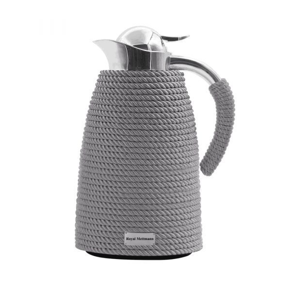 Thermos Gris 1L + Plateau assortis en similicuir
