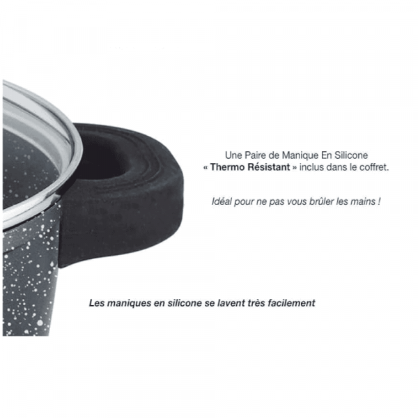 Sautoir ou Marmite Plat 36cm Effet Pierre Volkskuchen – Image 2
